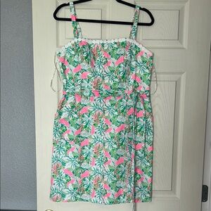 Lilly Pulitzer Pink & Green Floral Sundress